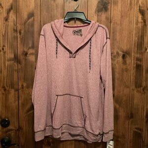 Retrofit Heathered Maroon Pullover
